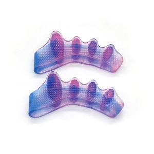 Séparateur d'orteils pour yoga, correcteur d'hallux valgus, soulagement de la douleur, outil de pédicure, soin des pieds, coloré, en SEBS, à 5 trous, pour femmes - Product Image 2