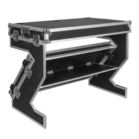 Table de DJ pliable de type Z, compacte, en aluminium, personnalisable, populaire, pour le transport, avec étui de transport