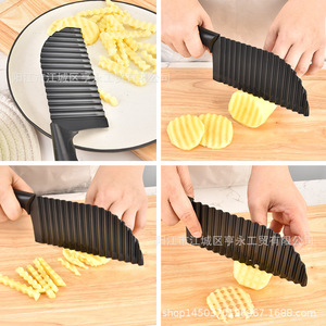Wavy Potato Knife Stainless Steel French Fry Slicer Vegetable Cutter Easy To Clean Hand Wash Only Yangjiang Made - Product Image 2