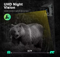 Nouvelle caméra de chasse sans fil 4K à détection de mouvement pour la faune en extérieur, contrôle par application, connexion Wi-Fi, visualisation en direct