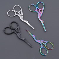 Ciseaux de couture à pointe fine pour broderie Stork, coupe-fils pour point de croix, mini ciseaux ménagers en acier inoxydable pour travaux d'aiguille