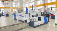 Recycler les granulés de plastique machine de fabrication prix/PP PE bouteille flocons plastique granulateur machine de recyclage