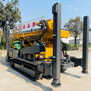 Foreuse de puits d'eau montée sur chenilles jaune, capacité de 500 m de profondeur, équipement de forage minier haute efficacité - Product Image 4