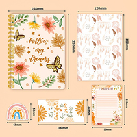 Ensemble de papeterie de haute qualité pour enfants, journal de dessin DIY, scrapbooking, avec autocollants, ciseaux, pour filles, cadeau d'anniversaire créatif