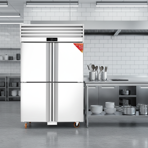 Congélateur commercial à refroidissement par air 1030L en acier inoxydable -18°C ° Réfrigérant R290 à faible consommation d'énergie 100W pour restaurant hôtel - Product Image 1