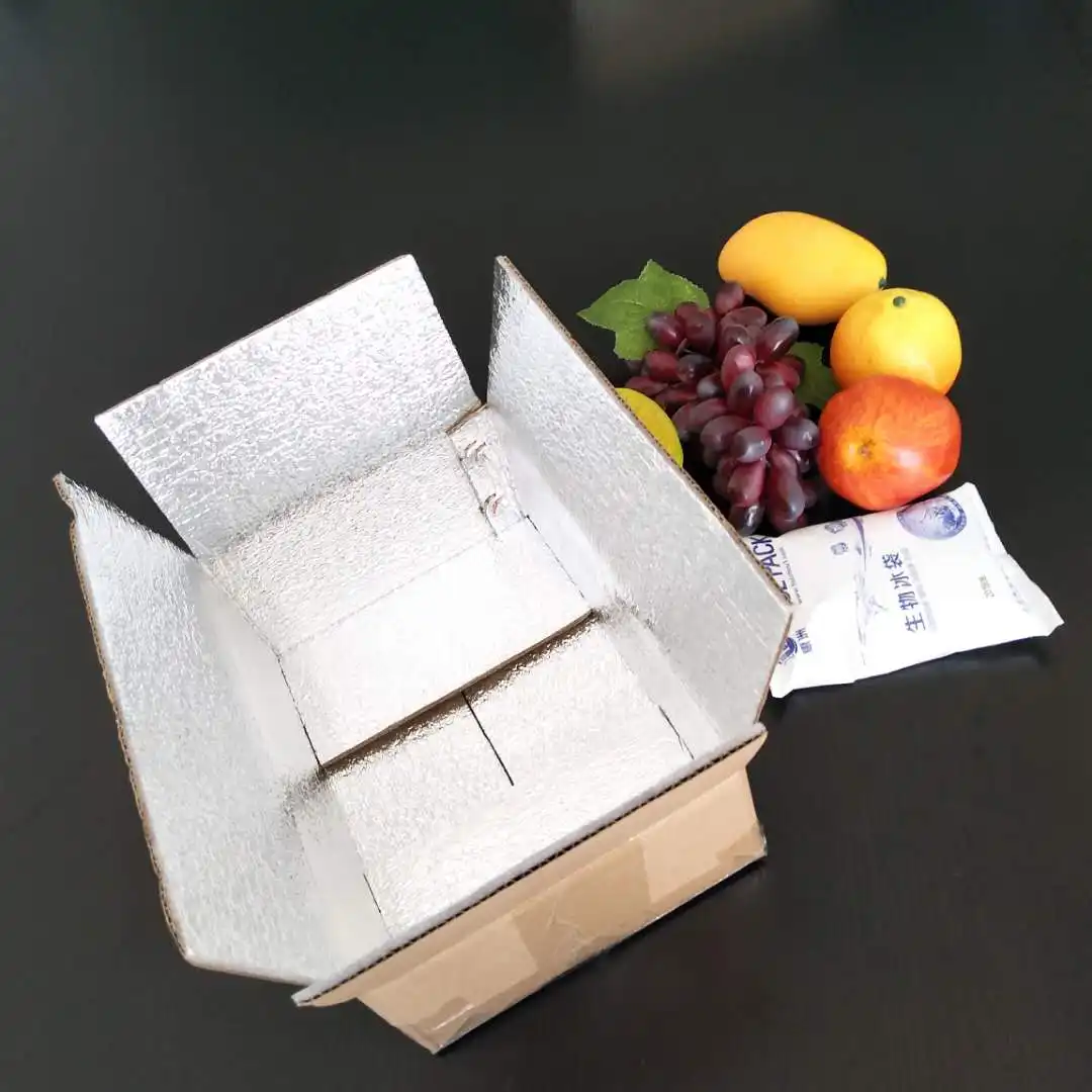 Espuma de la hoja del cartón del envase de la caja del refrigerador de la categoría alimenticia que embala alineada para mantener frío caliente para los contenedores termales de las horas