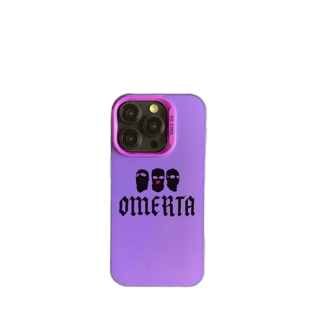 Trendy Designer PC Mobile Phone Cases Omerta Shell Coque for iPhone XS 13 Mini 16 Pro Max Hull for iPhone Xs Xr 13 Mini 16 Pro