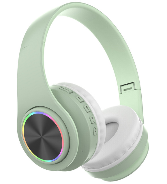 Active Noise Cancelling Gaming Bluetooth Headphones Colorful Light Stereo Gaming Bluetooth Headphones