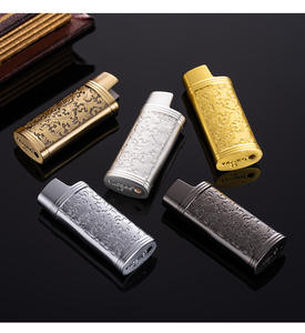 J6 Vente en gros Alliage de zinc pour étui de <span class=keywords><strong>briquet</strong></span> jetable Petit <span class=keywords><strong>briquet</strong></span> créatif à fleurs riches Coque de <span class=keywords><strong>briquet</strong></span> - Product Image 5