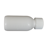 100ml en gros liquide médecine emballage blanc en plastique PP bouteille pour sirop eau produit de haute qualité finition satinée