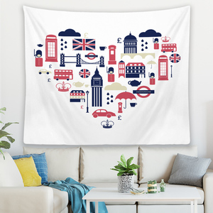 <span class=keywords><strong>Tapisserie</strong></span> décorative de mur de style britannique de Londres à la maison décorative <span class=keywords><strong>vintage</strong></span> - Product Image 5