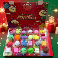 Approvisionnement stable, sans pression d'inventaire, Calendrier de l'Avent 24 jours, Boîte surprise, Jouets anti-stress Squishy