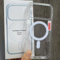 Coque transparente anti-jaunissement magnétique pour iPhone 17 Pro Max – Étuis de protection transparents originaux pour iPhone 17, 16, 15, 14, 13, 12