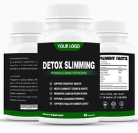 Supplément de produits pour perte de poids Ausreson amincissant le nettoyage du côlon Detox Slim Pilules Capsule de désintoxication du foie
