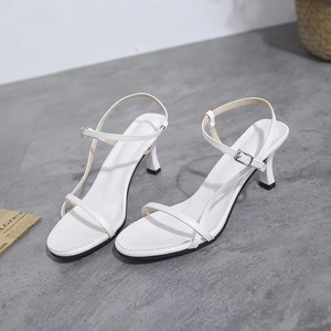 Sepatu Sandal Wanita Musim Panas Model Baru Elegan Seksi Hak Tinggi Stiletto Tali Romawi - Product Image 5