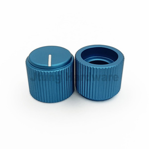 Potenciómetro de Control electrónico giratorio de aluminio de 16x14mm, perillas de Control de volumen, perillas de Pedal de guitarra de Audio para dientes de 6mm y eje <span class=keywords><strong>D</strong></span> - Product Image 4
