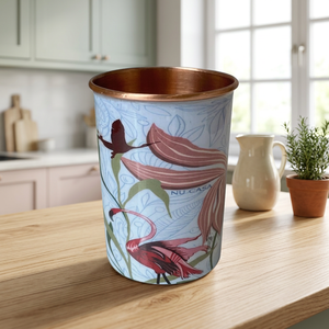 Verre en métal à motif floral, design bohème, réutilisable pour boissons chaudes, idéal pour les fêtes d'adultes - Product Image 5