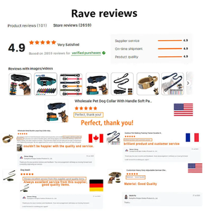 <span class=keywords><strong>Collier</strong></span> de dressage pour <span class=keywords><strong>chien</strong></span> avec poignée <span class=keywords><strong>Collier</strong></span> à boucle en métal réglable en nylon rembourré souple <span class=keywords><strong>Collier</strong></span> de <span class=keywords><strong>chien</strong></span> tactique pour chiens de taille moyenne - Product Image 6