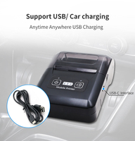 Printer Thermal Mini Portabel H20H untuk Bluetooth, Printer Struk Saku Genggam dengan Antarmuka Nirkabel, Bekas Tapi Tersedia