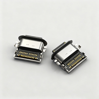 Adaptador USB OTG de Macho a Hembra de 8 Pines para iOS, Conector USB Tipo C con Junta de Sellado y Orificios para Tornillos