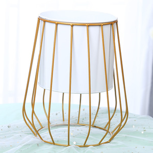 Modern Home Wrought Iron Fruit Gift <b>Basket</b> with Hollow Out Hanging <b>Storage</b> Wire <b>Baskets</b> Included - Product Image 3