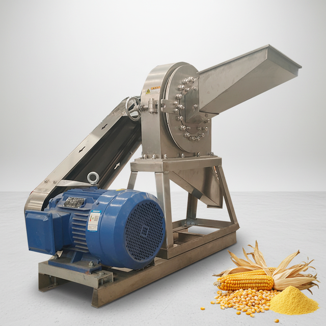 Industrial Corn Disc Mill Grinder Machine Stainless Steel Corn Flour Pulverizer