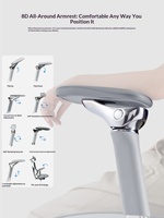Chaise de bureau ultra ergonomique Wesure avec dossier en maille, confortable pour de longues heures, soutien lombaire, appui-tête 4D, base en alliage d'aluminium à 5 branches