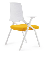Chaises de formation de salle de conférence pliables en tissu de qualité supérieure avec dossier PP + GF réglable