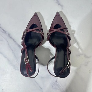 รองเท้าส้นสูงผู้หญิงแบบสวมเปิดส้น ปลายแหลม ดีไซน์เซ็กซี่ รุ่นหรูหรา ปี 2025 - Product Image 6