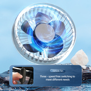 Ventilador de Coche Mini Ajustable para Rejilla de Ventilación, Ventilador Portátil Montado en el Vehículo, Tres Velocidades, Diseño Personalizado de Fábrica, OEM - Product Image 2