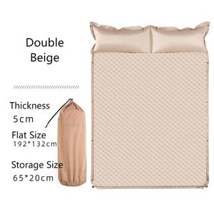 <span class=keywords><strong>Matelas</strong></span> de camping auto-gonflant d'extérieur en PVC épais avec oreiller, imperméable et portable pour la randonnée et le pique-nique – Confort optimal - Product Image 4