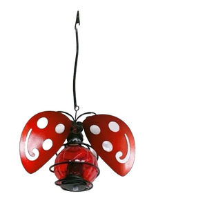 Lampe Solaire Suspendue pour <span class=keywords><strong>Jardin</strong></span>, en Fer Forgé, en Forme d'Insectes Réalistes (Abeille, Libellule, Papillon), Étanche - Product Image 6