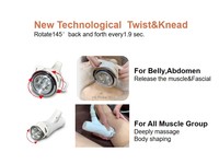 Anti-cellulite 360 °   Masseur rotatif pour le remodelage corporel, appareil anti-cellulite avec fonction de pétrissage thermique, machine de remodelage corporel