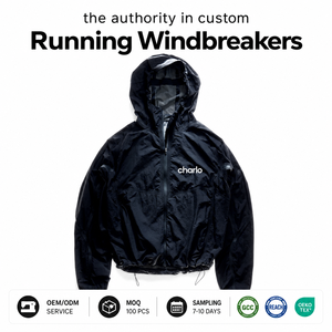 Chaqueta Cortavientos Charlo, Delgada, con Capucha, Tejido Técnico Transpirable e Impermeable, Logotipo Frontal, para Gimnasio y Actividades al Aire Libre, Venta al Por Mayor, Personalizable, OEM, al Por Mayor - Product Image 1