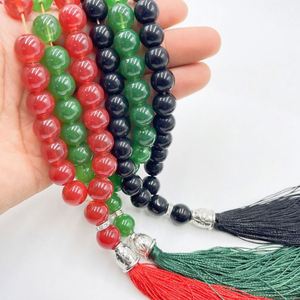 12mm 33 Muslim Crystal Rosary Beads Gift Islamic Tassel Bracelet Prayer Beads for Ramadan - Product Image 6