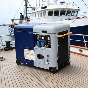 เครื่องกำเนิดไฟฟ้าดีเซลแบบเงียบพิเศษ 3KW 10KW 20KW มอเตอร์ทองแดงทั้งหมด แบบโครงเปิดเคลื่อนย้ายได้พร้อมล้อ ATS สำหรับใช้ในบ้านและนอกบ้าน 50/60Hz - Product Image 1