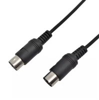Wavelink 1m MIDI DIN 5-Pin Stecker auf Stecker Geflochtenes Abgeschirmtes Kupferleiter-Verlängerungskabel für Audio/Video-Übertragung CE-zertifiziert