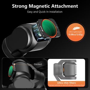 Kit de filtres ND CPL 5-en-1 Aamzear, multi-couches, accessoires pour caméra d'action Vlog pour DJI OSMO Pocket 3 - Product Image 2