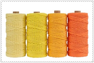 Corde tressée en gros 2mm 3mm 4mm 5mm Fil <span class=keywords><strong>de</strong></span> coton pour pompons - Product Image 2