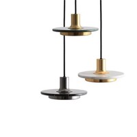 Luminaire suspendu nordique simple et créatif pour îlot de cuisine, lampe de chevet moderne de luxe, lustre de table à manger en marbre.
