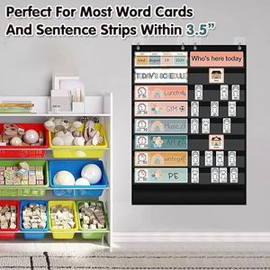 Organizador de Horarios Escolares Plegable de Doble Cara para Aula, Oficina, Profesor y Estudiante, Material Escolar - Product Image 2