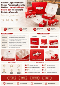 Boîte d'expédition <span class=keywords><strong>en</strong></span> carton ondulé personnalisée pour la <span class=keywords><strong>livraison</strong></span> de nourriture, sushis, biscuits, pâtisseries, gâteaux, avec séparateurs, emballage <span class=keywords><strong>en</strong></span> matériaux recyclés - Product Image 6