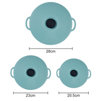 Logo personnalisé Passe au lave-vaisselle Bols de casseroles réutilisables Couvre-joints en silicone résistant à la chaleur pour casseroles