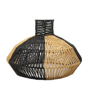 Handmade Woven Paper <b>Rope</b> Pendant Lampshade Rustic Style Eco Friendly Bedroom Coffee Shop Decorative <b>Light</b> Cover XH25-413 - Product Image 4
