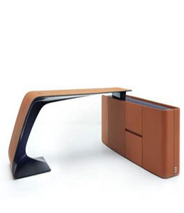 Design de bureau en pierre artificielle de bureau de patron d'aspect moderne <span class=keywords><strong>cool</strong></span> - Product Image 3