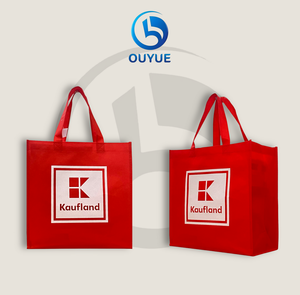 Sac fourre-tout élégant en PP non tissé, imprimé en couleur, avec motif de lettres et logo, laminé mat, fabriqué au Vietnam - Product Image 2
