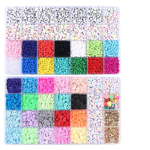 Cuentas de Resina Transparentes para Joyería Hecha a Mano, Kit de Cuentas de Plástico para Manualidades, Cuentas de Plástico Planas para Pulseras DIY - Product Image 1