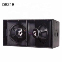 Haut-parleurs de scène professionnels DS218 double/simple 18 pouces 8/4 ohms avec caisson de basses amplifié pour DJ, enceinte en bois, système audio extérieur