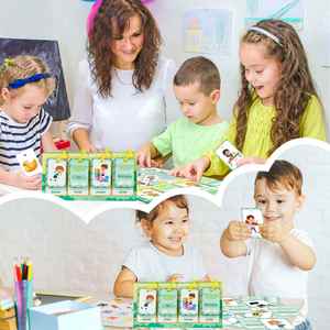 Material Didáctico para Niños, Herramientas de Aprendizaje Temprano para el Aula, 96 Tarjetas Educativas Cognitivas, Tabla de Aprendizaje para Niños de 4 a 6 Años, Material de Papel, Certificación CPC y CE - Product Image 2