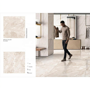 Italia Cream 1000x1000mm Polished Glazed Porcelain Floor <b>Tiles</b> Slab 100x100cm - Product Image 4